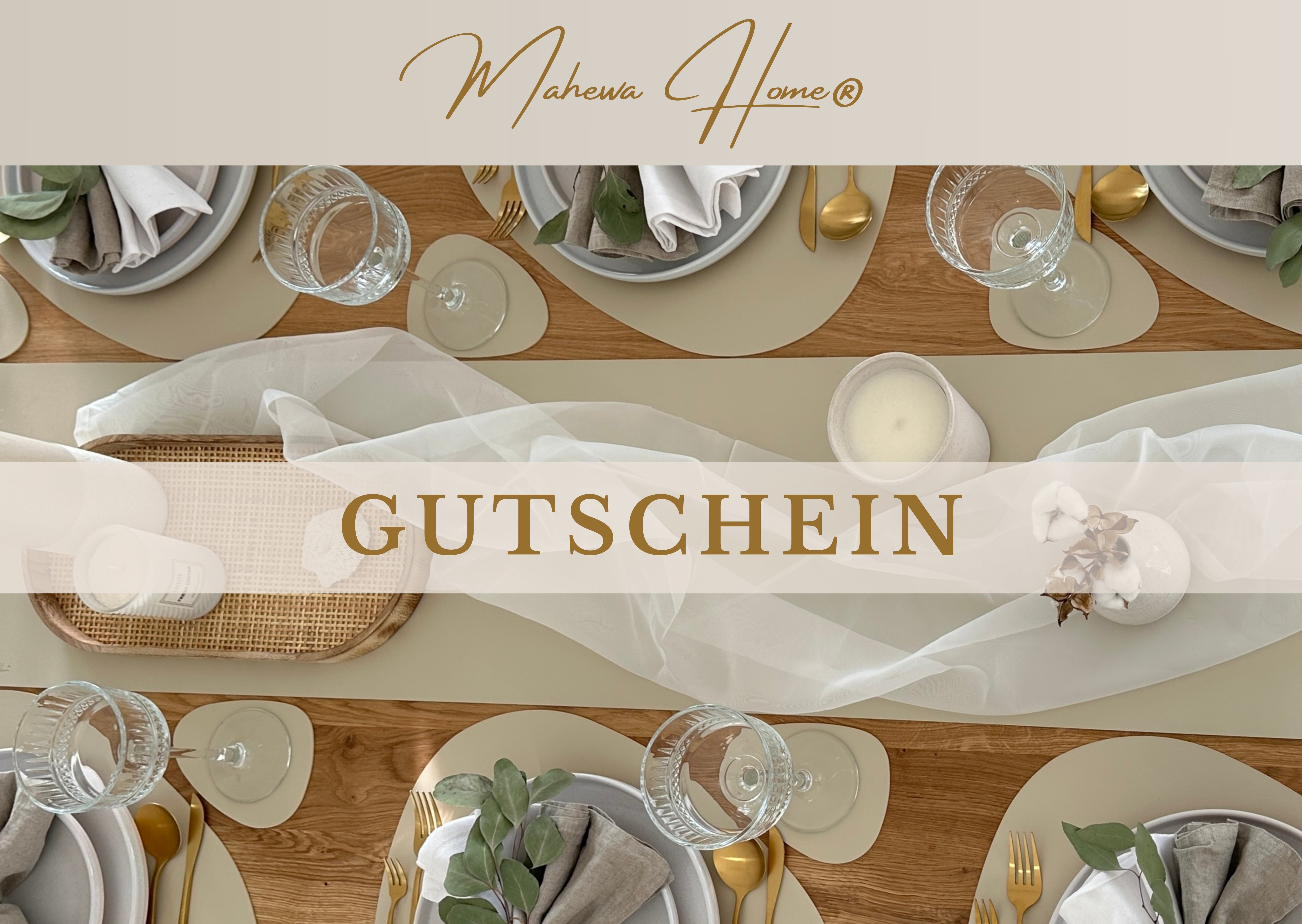 MAHEWA®Home Gutschein - ideal als Geschenk.
