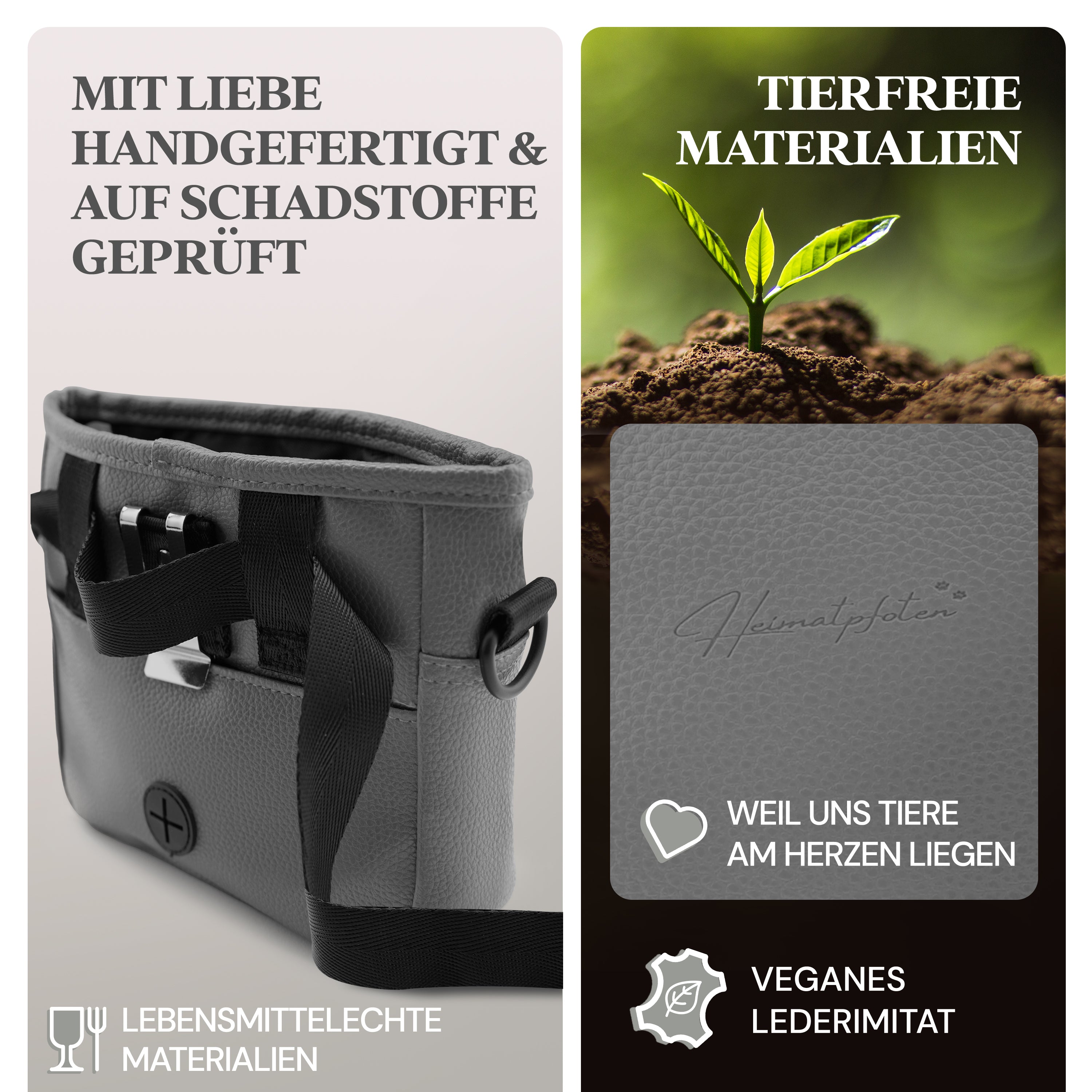 Hunde-Leckerlitasche | Anthrazit | L