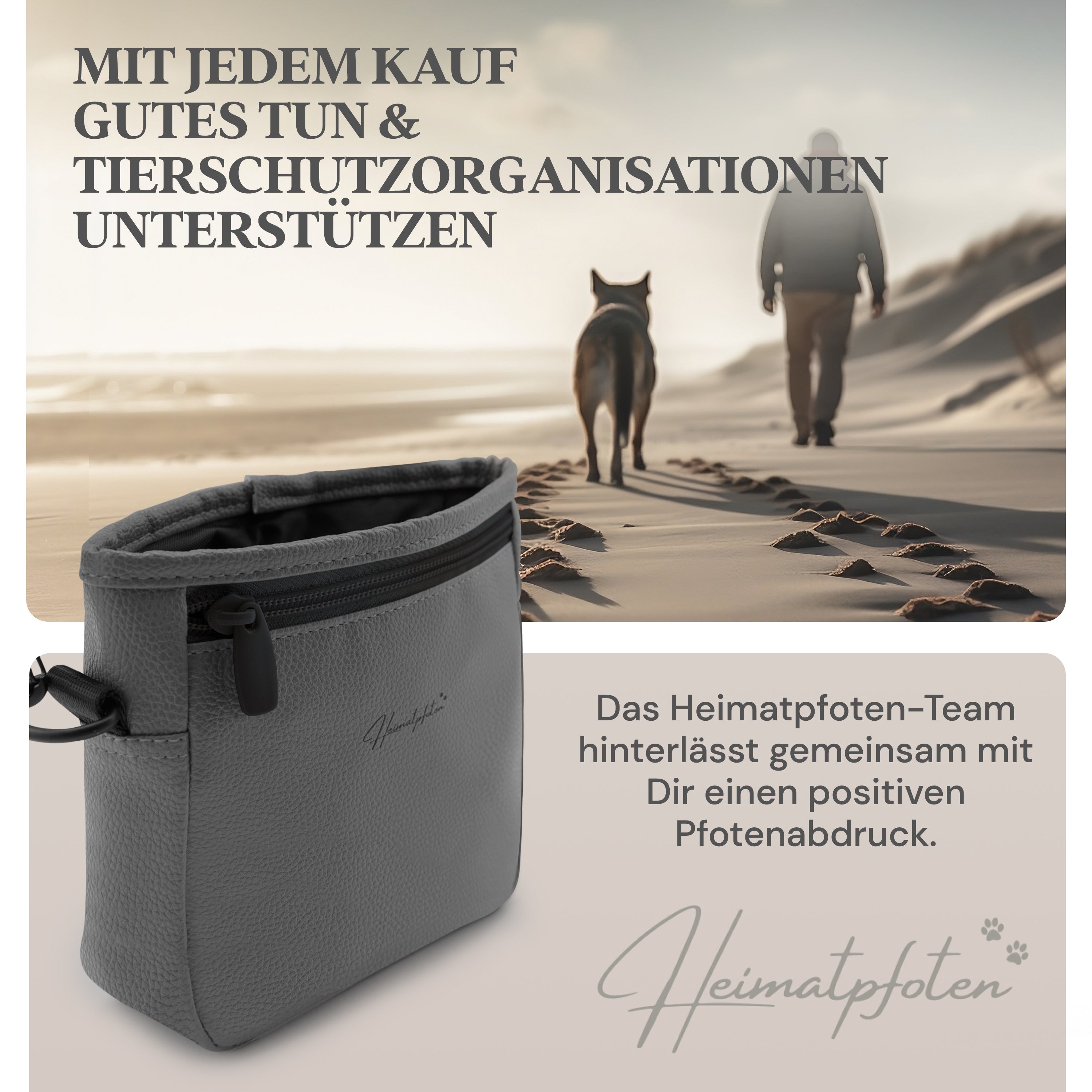 Hunde-Leckerlitasche | Anthrazit | L