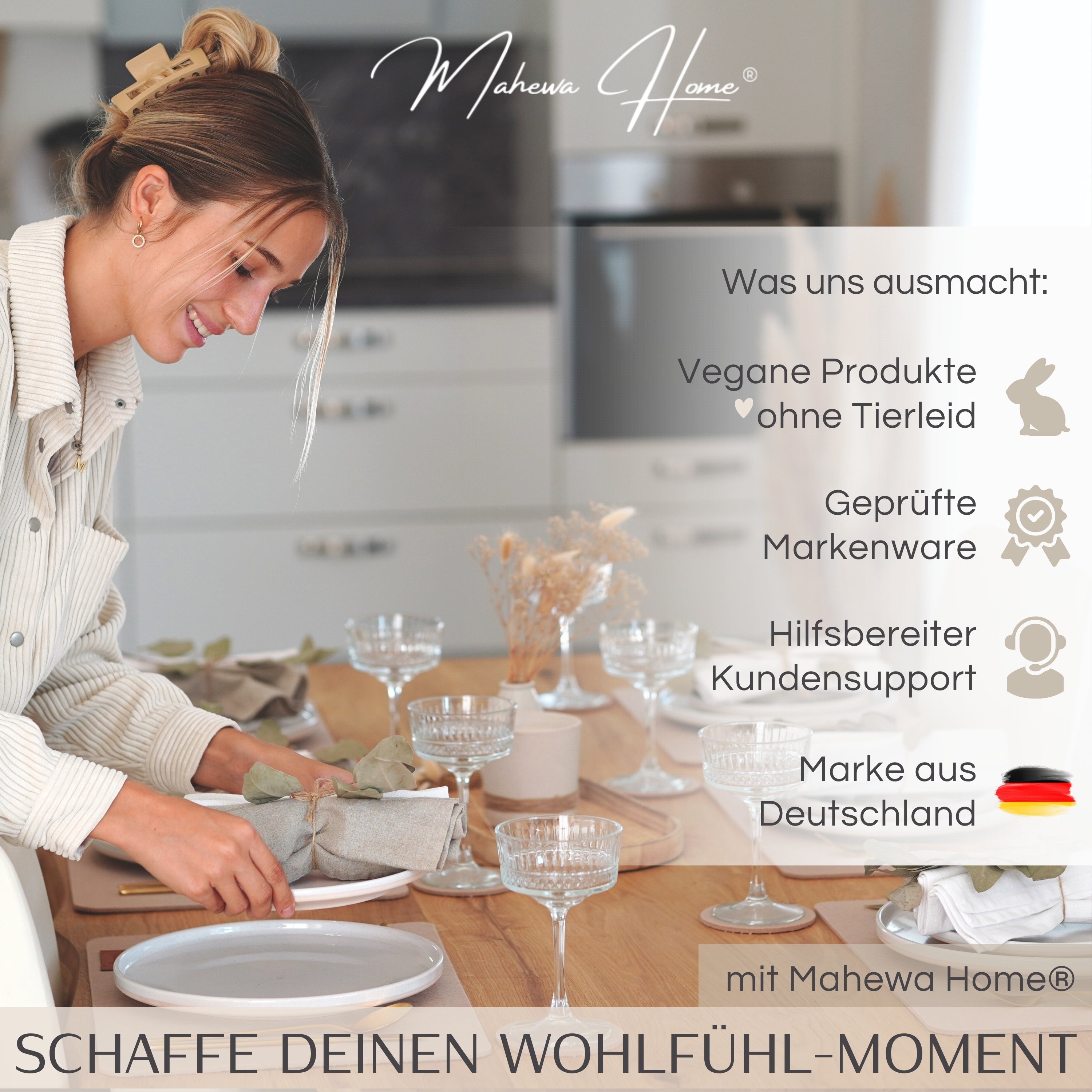 "Native": Eckige Filz-Tischsets