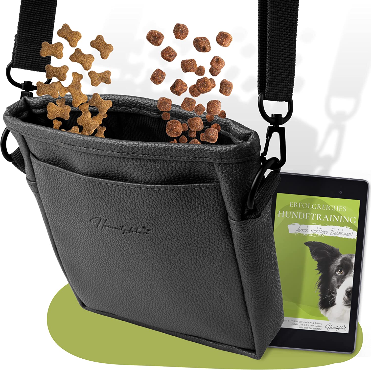 Hunde-Leckerlitasche | Schwarz | M