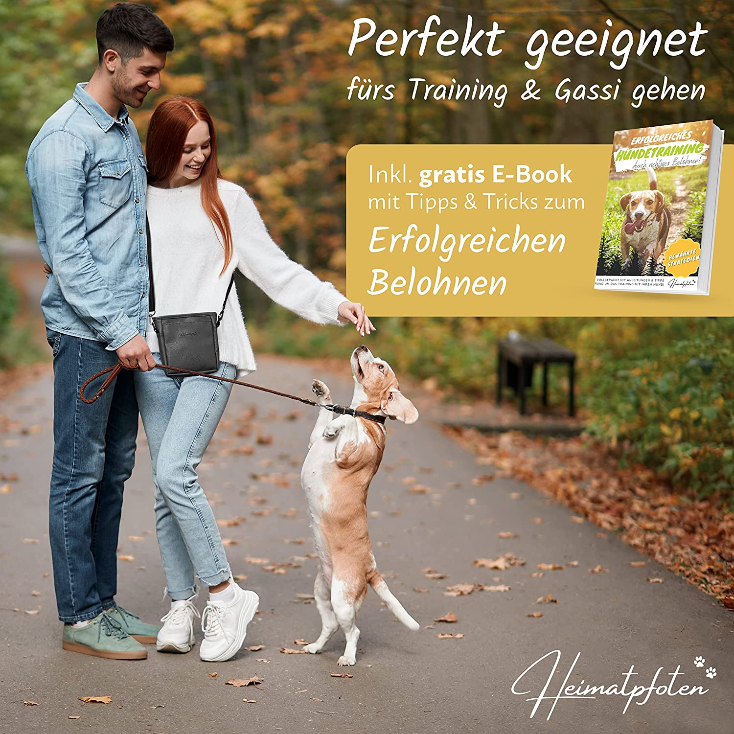Hunde-Leckerlitasche | Schwarz | M