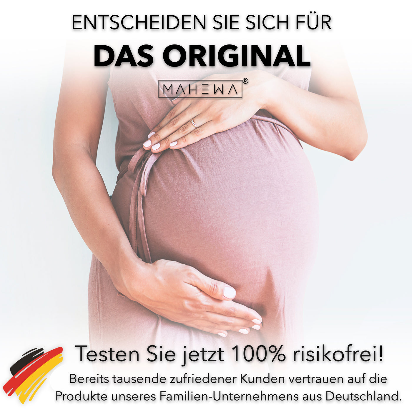 Mutterpasshülle aus Filz passend für den deutschen Mutterpass - Anthrazit - 50% Mama 50% Papa